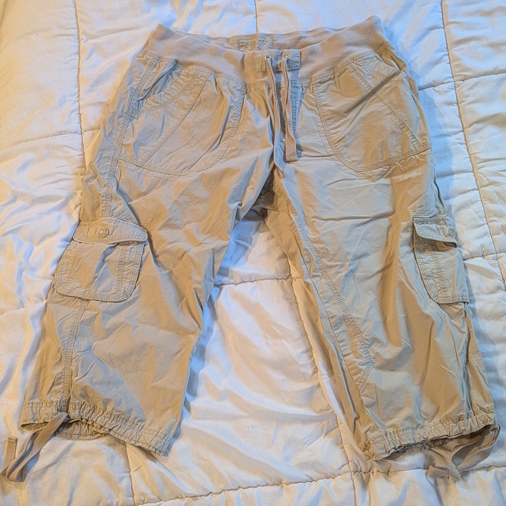 Calvin Klein Light Tan Cargo Capris